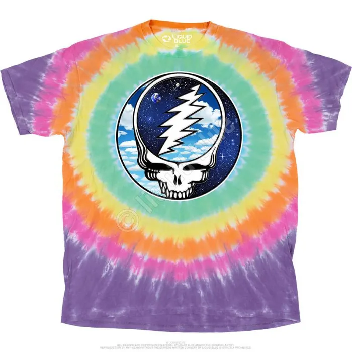 Liquid Blue TShirt Men Steal Your Sky Space TShirt