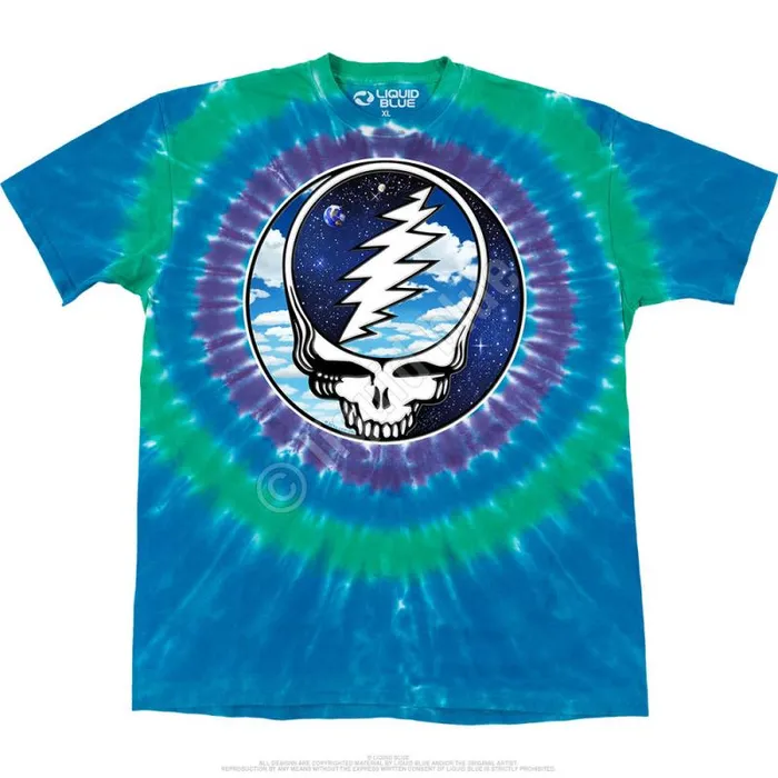 Liquid Blue TShirt Men Steal Your Sky Space TShirt
