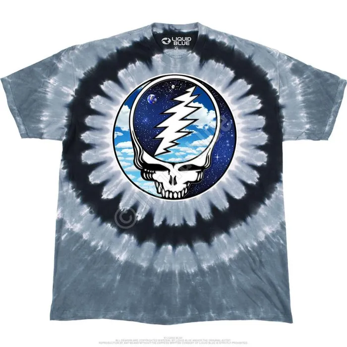 Liquid Blue TShirt Men Steal Your Sky Space TShirt