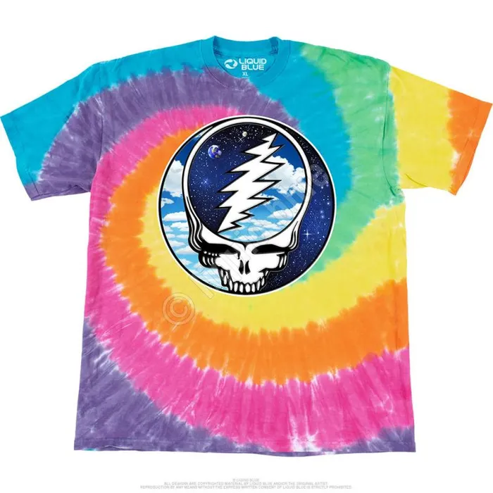 Liquid Blue TShirt Men Steal Your Sky Space TShirt