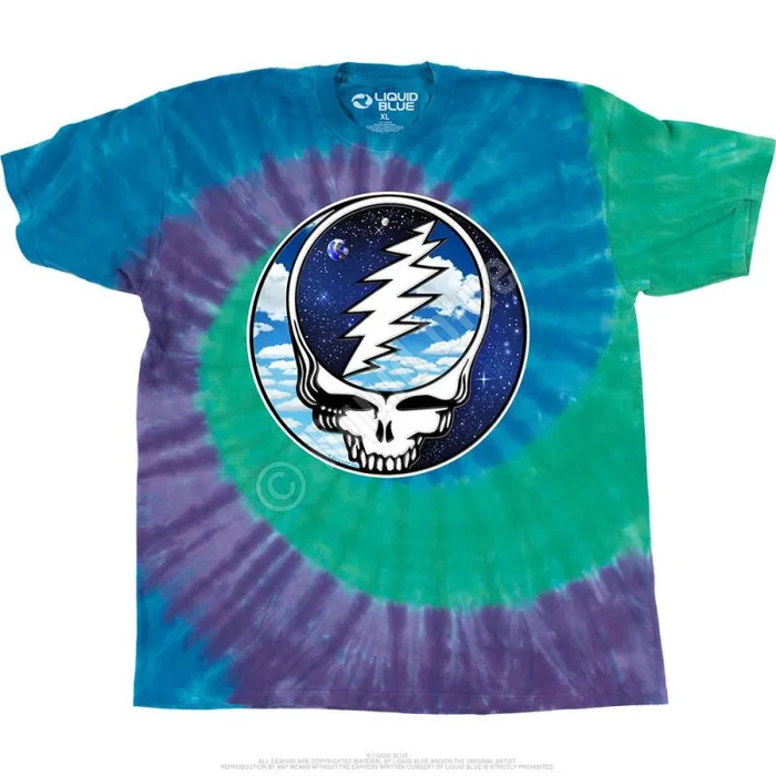 Liquid Blue TShirt Men Steal Your Sky Space TShirt