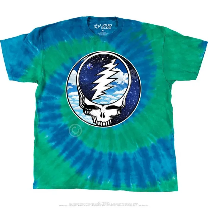 Liquid Blue TShirt Men Steal Your Sky Space TShirt