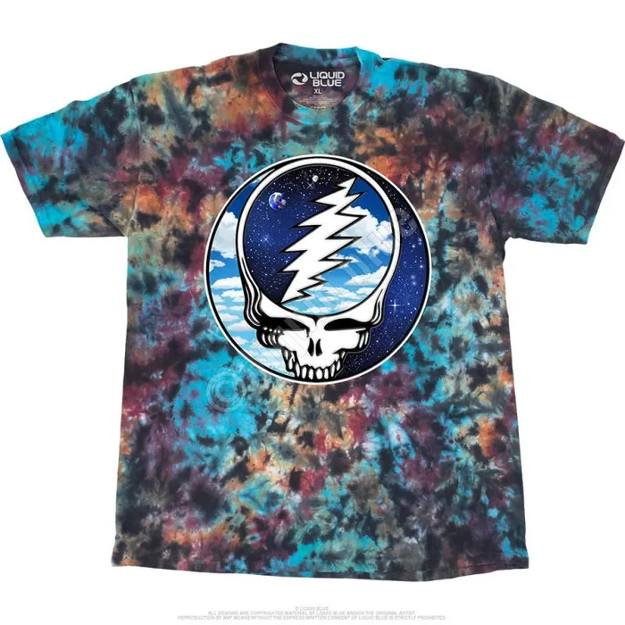 Liquid Blue TShirt Men Steal Your Sky Space TShirt