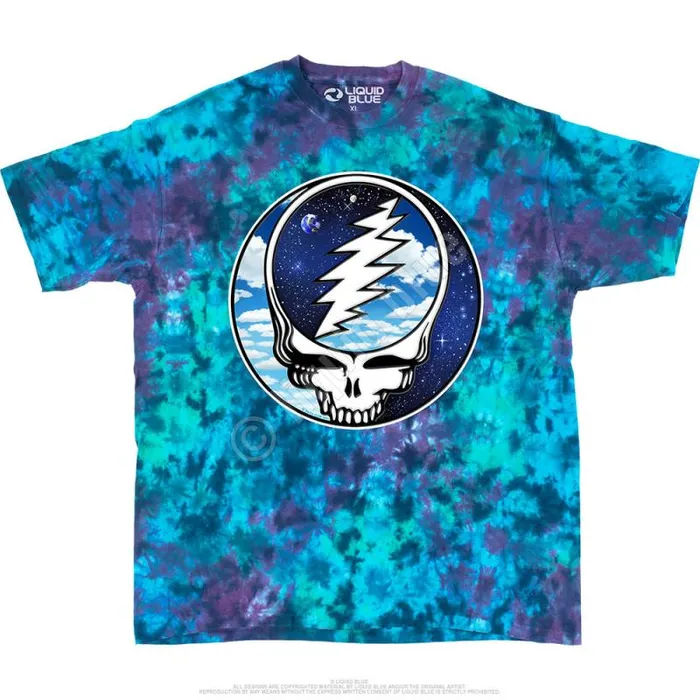 Liquid Blue TShirt Men Steal Your Sky Space TShirt