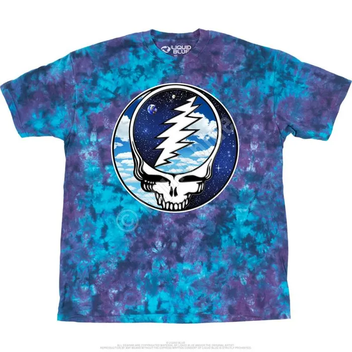 Liquid Blue TShirt Men Steal Your Sky Space TShirt