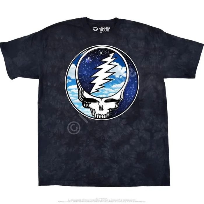 Liquid Blue TShirt Men Steal Your Sky Space TShirt