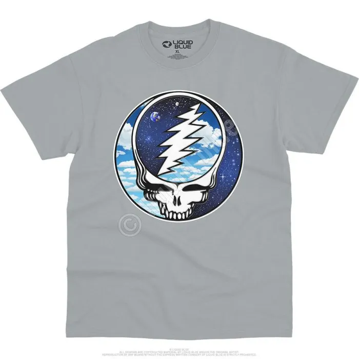 Liquid Blue TShirt Men Steal Your Sky Space TShirt