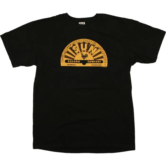 Liquid Blue TShirt Men Sun Records Memphis Label Black TShirt
