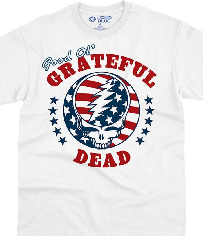 Liquid Blue TShirt Men SYF Independence White TShirt