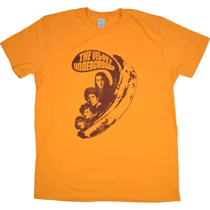 Liquid Blue TShirt Men Velvet Underground VU Says Yellow TShirt