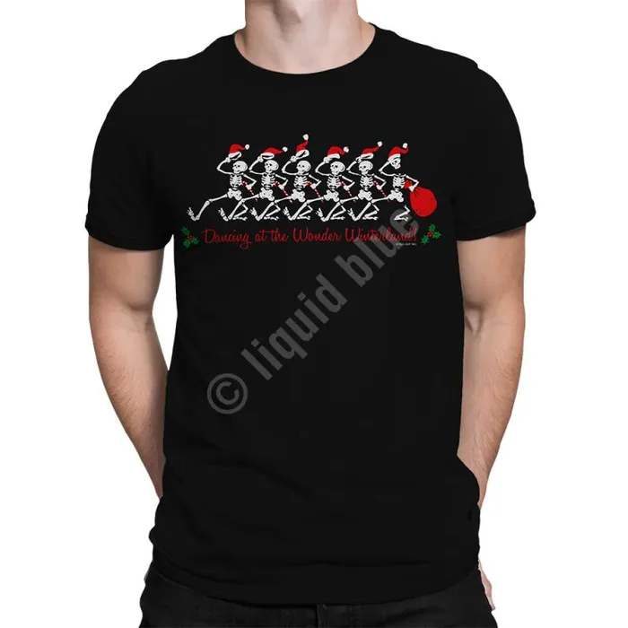 Liquid Blue TShirt Men Wonder Winterland Black TShirt