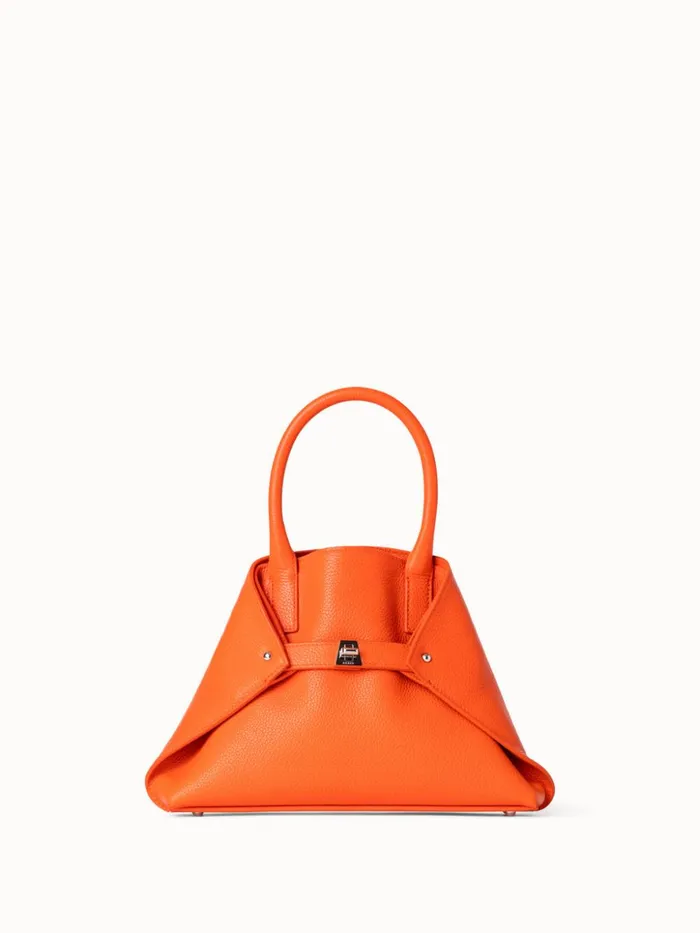 Little Ai Messenger Bag In Leather Zinnia Women Akris Top Handle Bags