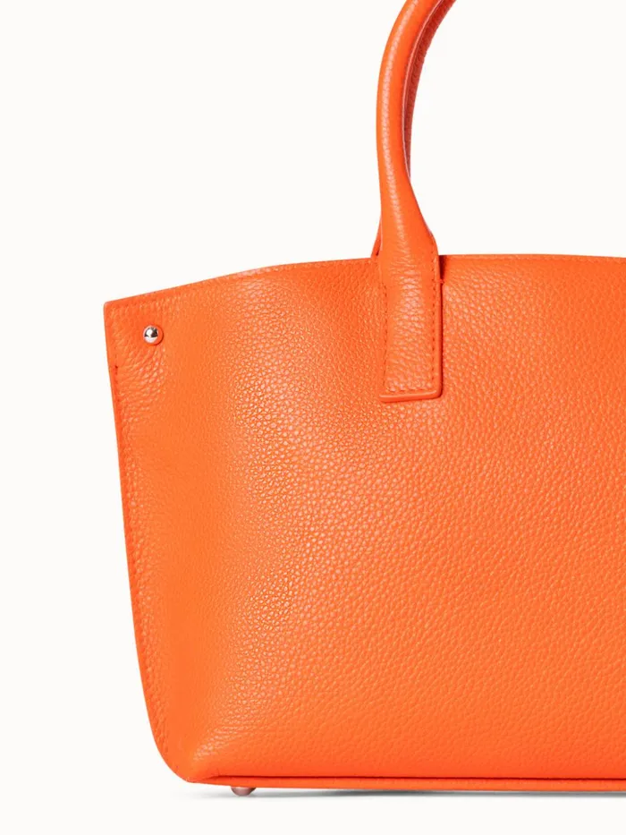 Little Ai Messenger Bag In Leather Zinnia Women Akris Top Handle Bags