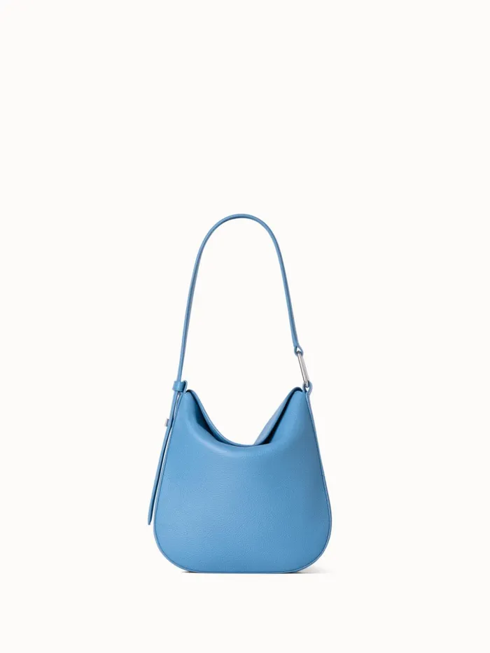 Little Anna Hobo Bag In Leather Sky Women Akris Shoulder Bags
