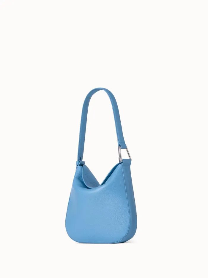 Little Anna Hobo Bag In Leather Sky Women Akris Shoulder Bags