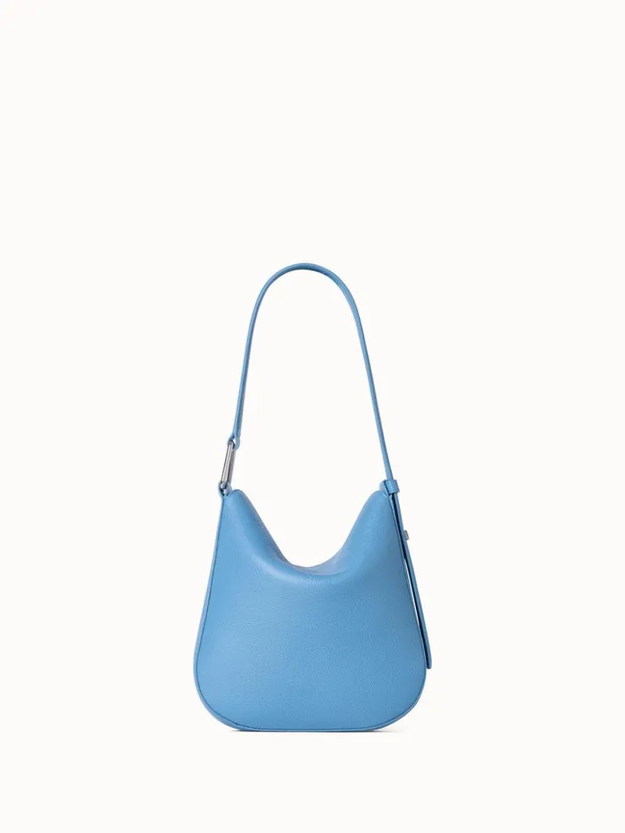 Little Anna Hobo Bag In Leather Sky Women Akris Shoulder Bags