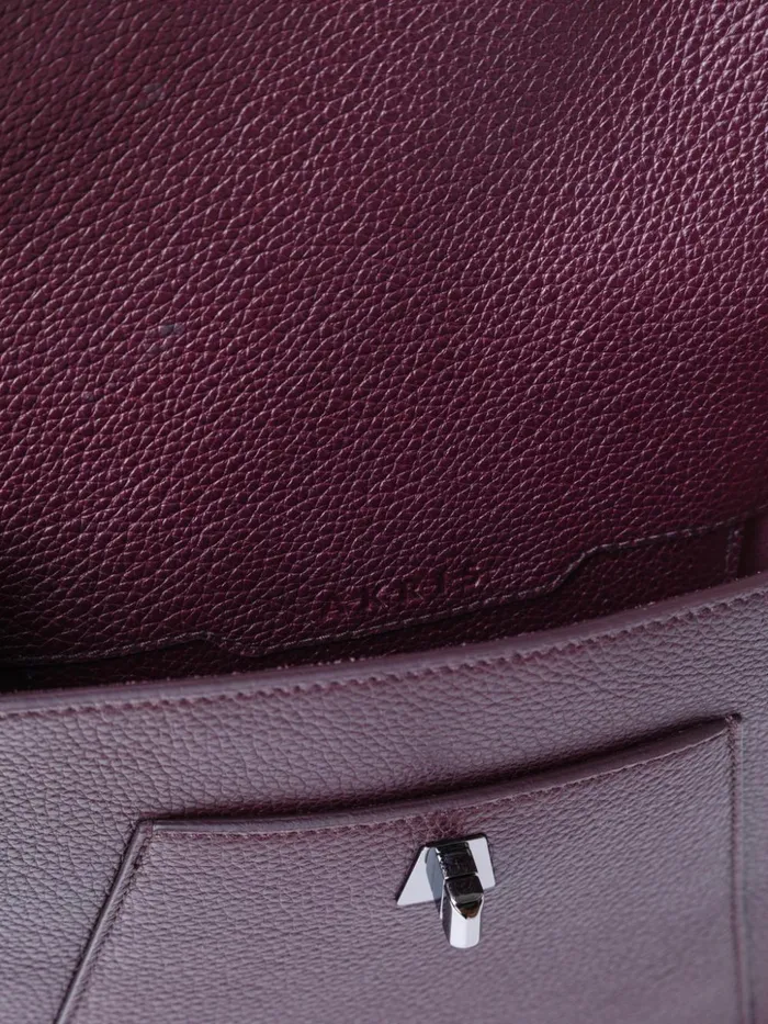 Little Anouk Messenger Bag In Leather Burgundy Women Akris Crossbody Bags