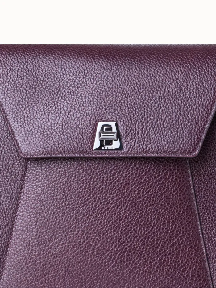 Little Anouk Messenger Bag In Leather Burgundy Women Akris Crossbody Bags