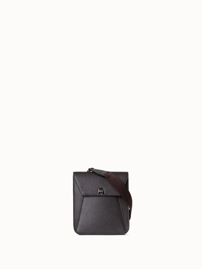 Little Anouk Messenger In Calf Leather Mocca Women Akris Crossbody Bags