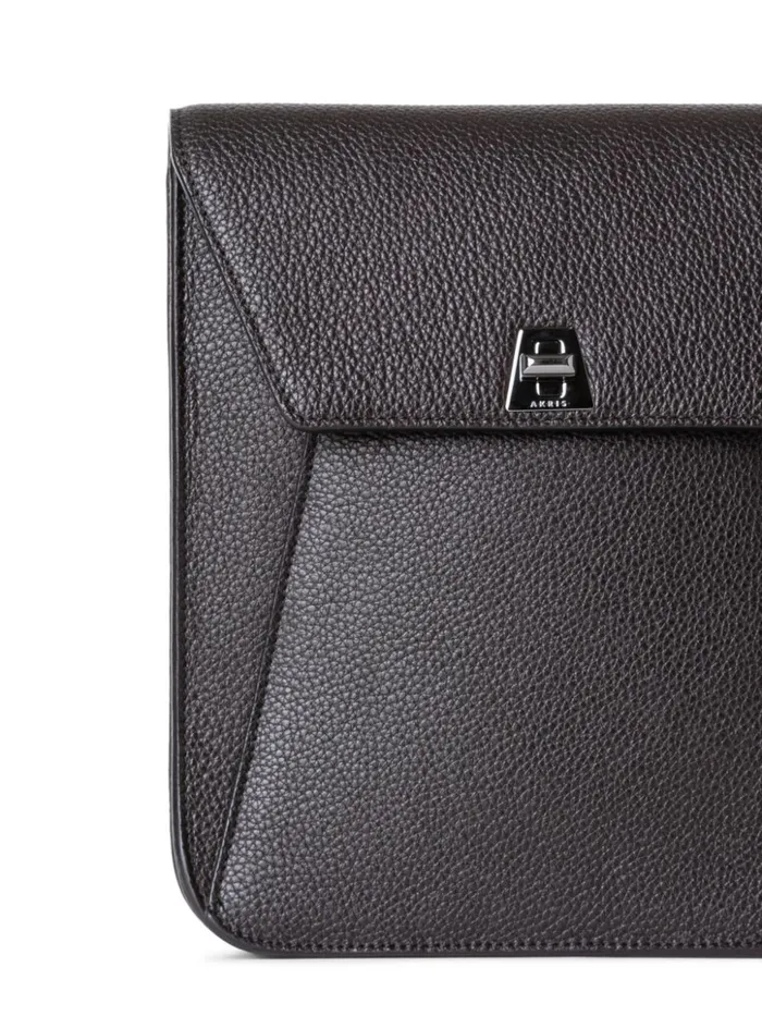 Little Anouk Messenger In Calf Leather Mocca Women Akris Crossbody Bags