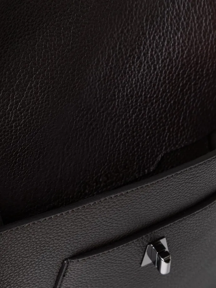 Little Anouk Messenger In Calf Leather Mocca Women Akris Crossbody Bags