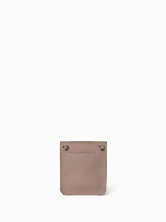 Little Anouk Messenger In Calf Leather Taupe Women Akris Crossbody Bags