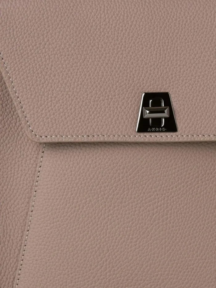 Little Anouk Messenger In Calf Leather Taupe Women Akris Crossbody Bags