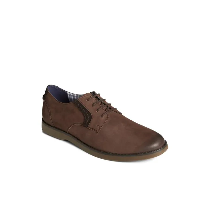 Loafers and Oxfords Men Sperry Newman Oxford Dress Shoe Brown Leather Nubuck