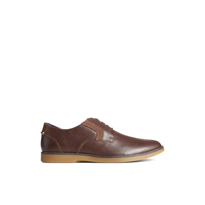 Loafers and Oxfords Men Sperry Newman Oxford Dress Shoe Brown Leather Smooth
