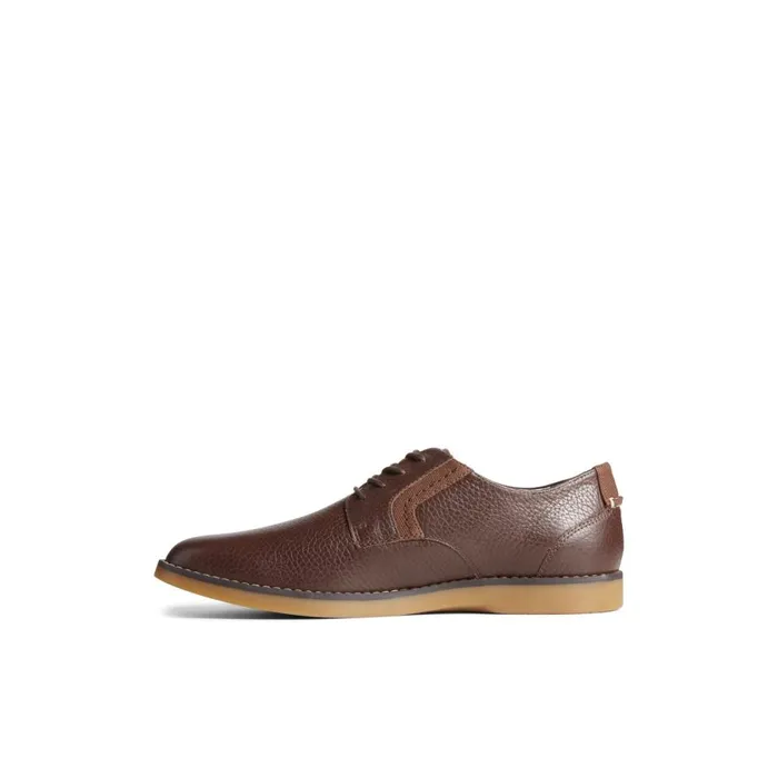 Loafers and Oxfords Men Sperry Newman Oxford Dress Shoe Brown Leather Smooth
