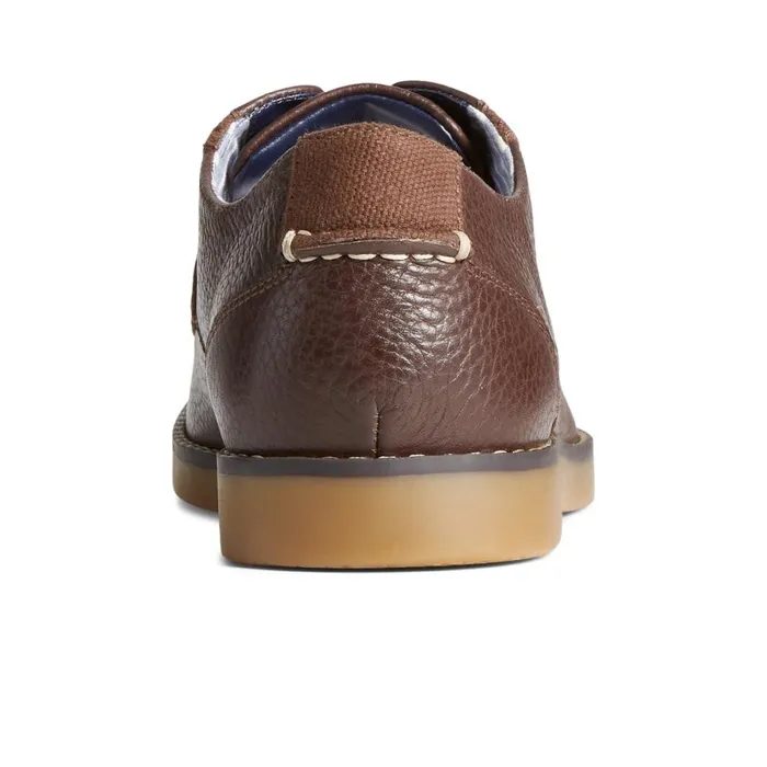Loafers and Oxfords Men Sperry Newman Oxford Dress Shoe Brown Leather Smooth
