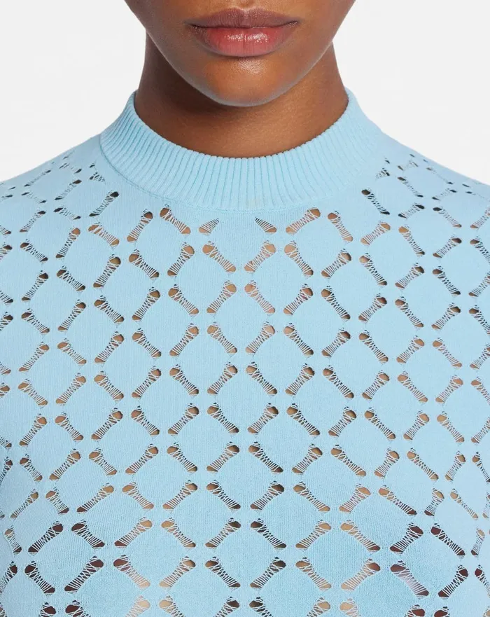 Longsleeved Top In Lace Effect Knit Budgie Women Lanvin Tops Longsleeved Top In Lace Effect Knit Budgie Women Lanvin Tops