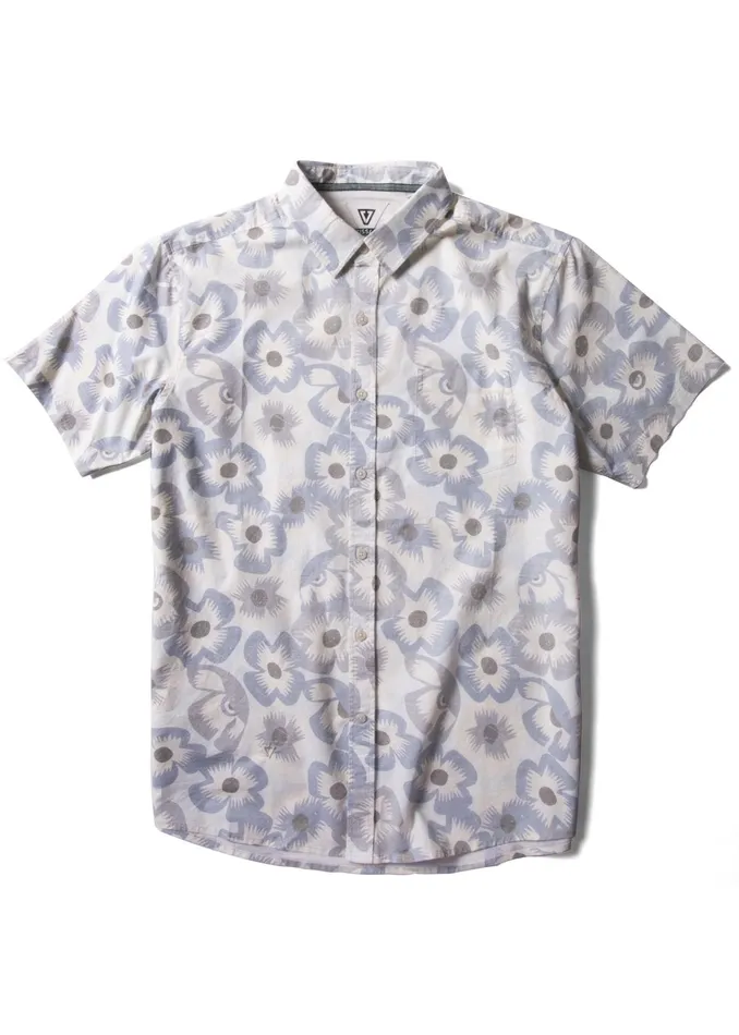 Lookout Ss Eco Ss Shirt Cool Blue Shirts and Flannels Vissla Men
