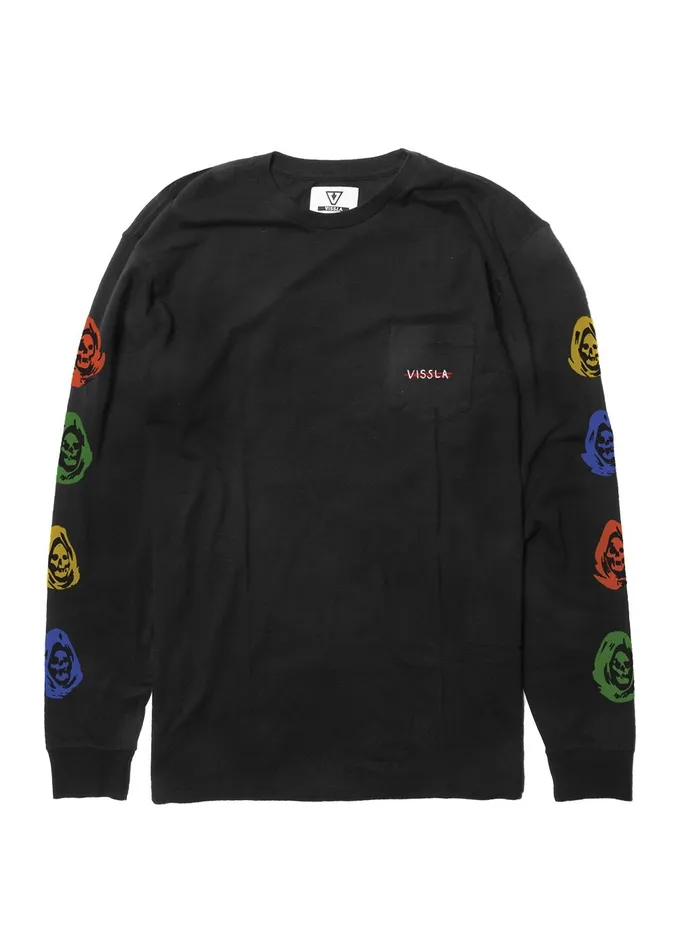 Lost Souls Ls Pkt Tee Black Men Long Sleeve Tees Vissla