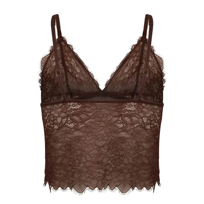Love Stories Cup A To D Dawn Long Bralette Dark Brown 8211 Women