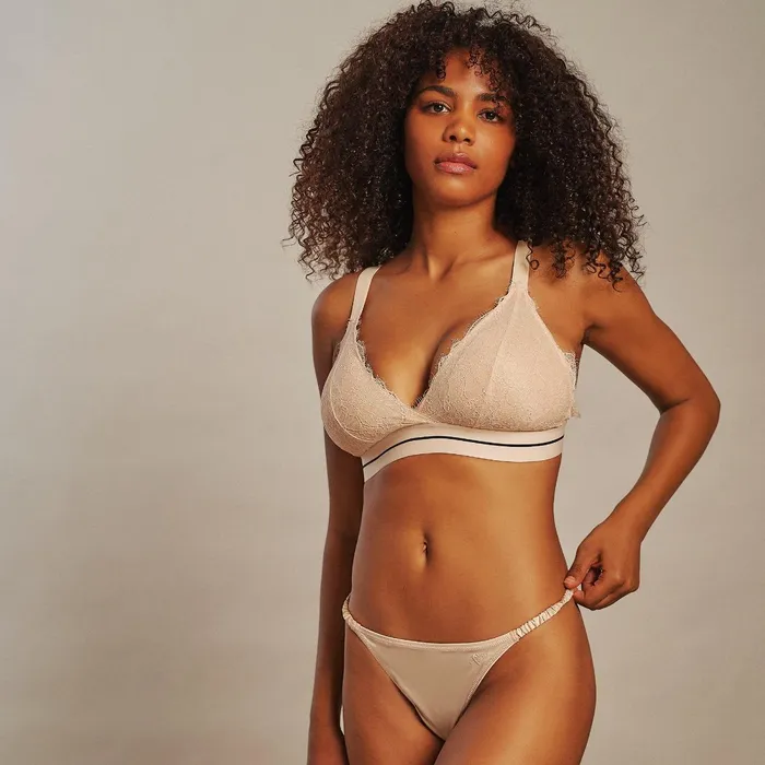 Love Stories Cup E To F Darling Lace Bralette Sand 8211 Women