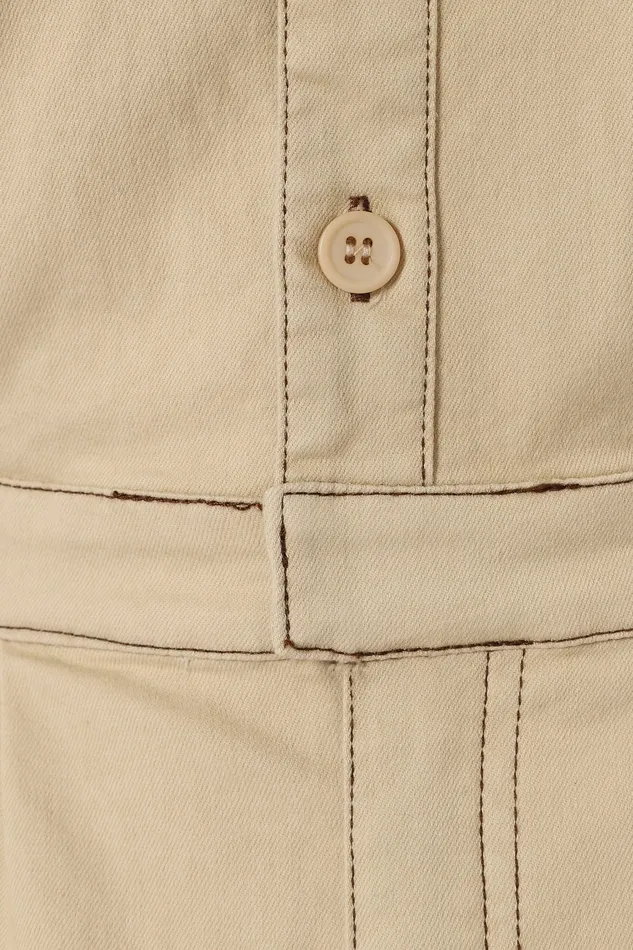Lynn Playsuit 8211 Beige Beige Women Denim petalandpup