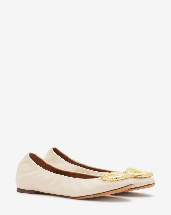 Mlodie Leather Ballerina Flat Beige 2 Women Lanvin Loafers Mlodie Leather Ballerina Flat Beige 2 Women Lanvin Loafers