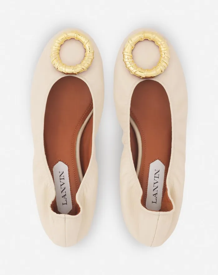 Mlodie Leather Ballerina Flat Beige 2 Women Lanvin Loafers Mlodie Leather Ballerina Flat Beige 2 Women Lanvin Loafers