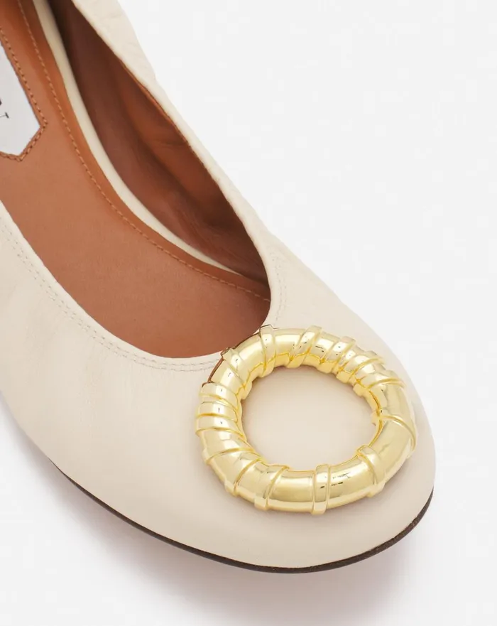 Mlodie Leather Ballerina Flat Beige 2 Women Lanvin Loafers Mlodie Leather Ballerina Flat Beige 2 Women Lanvin Loafers