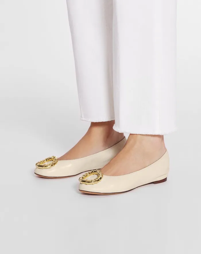Mlodie Leather Ballerina Flat Beige 2 Women Lanvin Loafers Mlodie Leather Ballerina Flat Beige 2 Women Lanvin Loafers