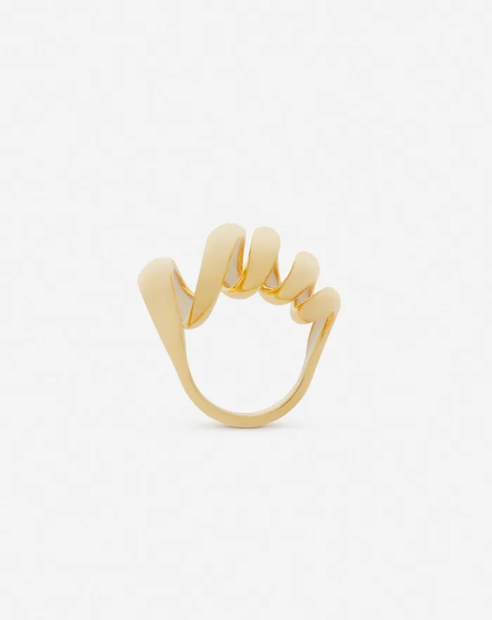 Mlodie Ribbon Ring Goldmoon Women Lanvin Jewelry