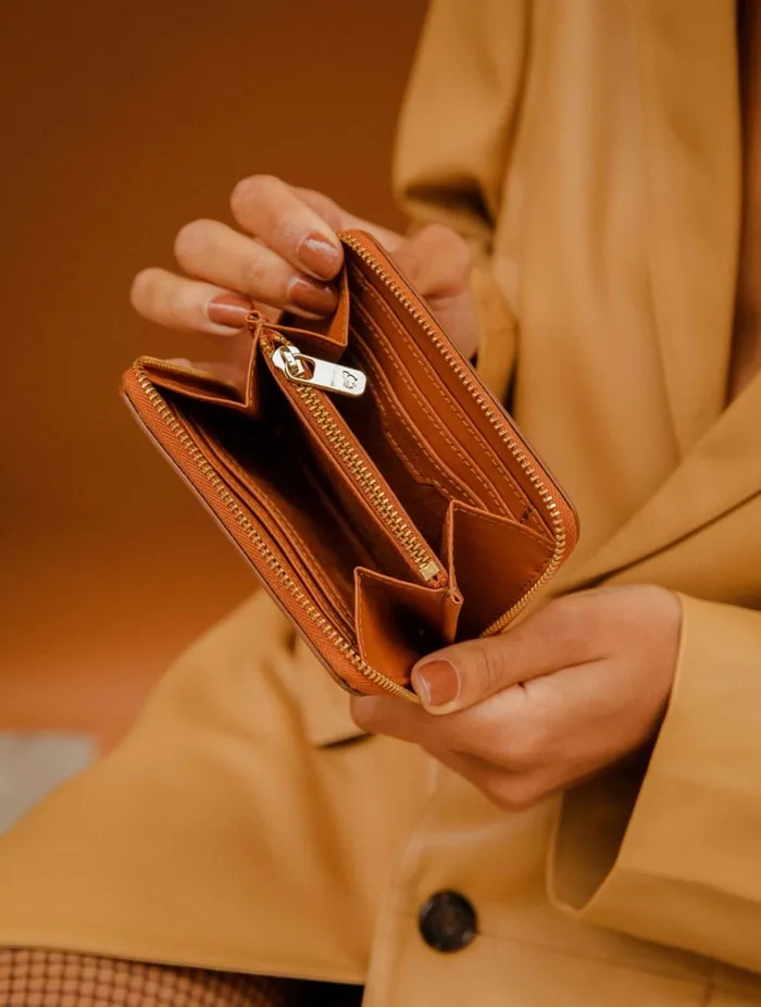 Mabillon Amber Camel Women Bobbies Small Leather Goods Mabillon Amber Camel Women Bobbies Small Leather Goods