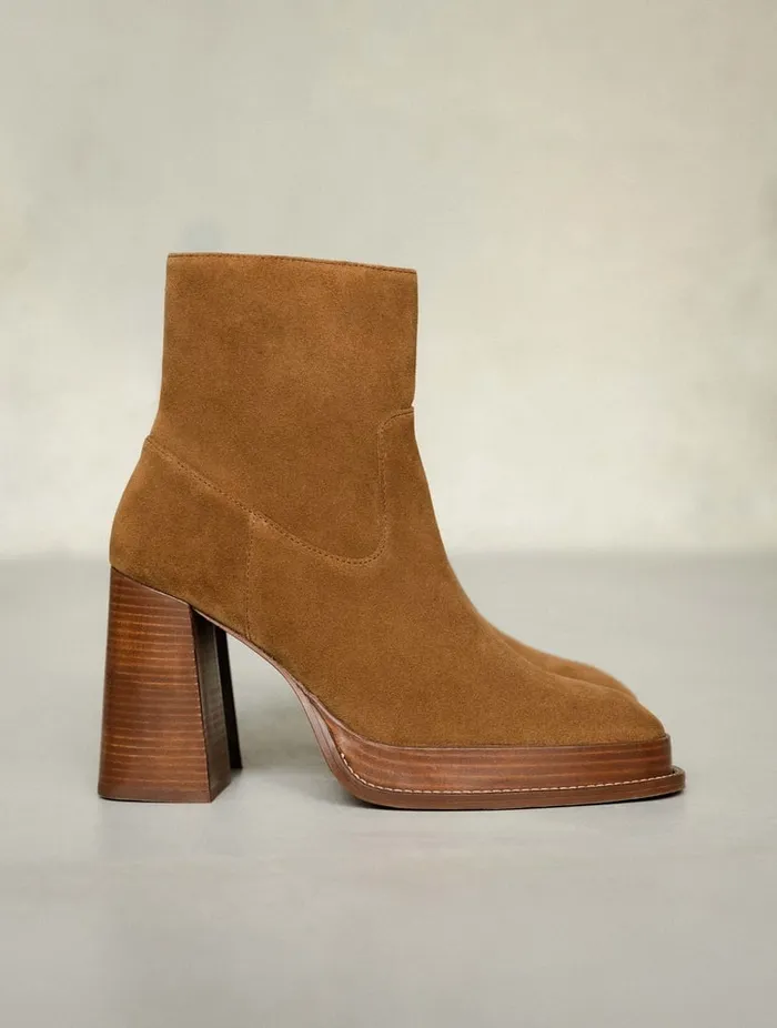 Marnie Camel Women Bobbies Ankle Boots