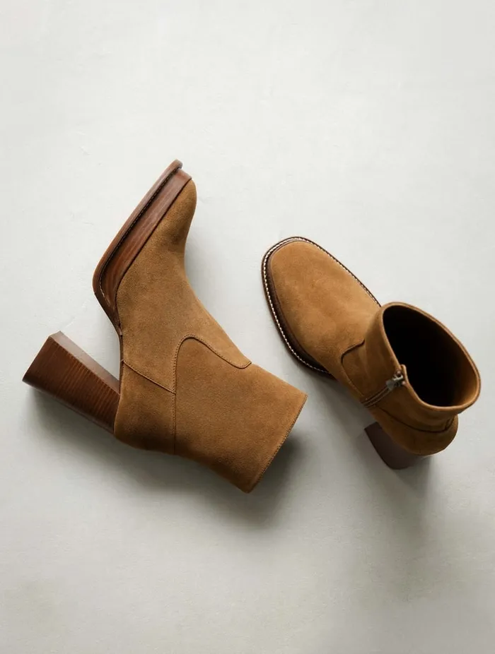 Marnie Camel Women Bobbies Ankle Boots