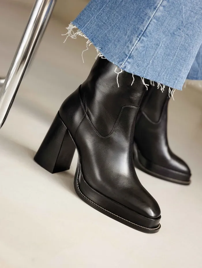 Marnie Passion Black Women Bobbies Ankle Boots