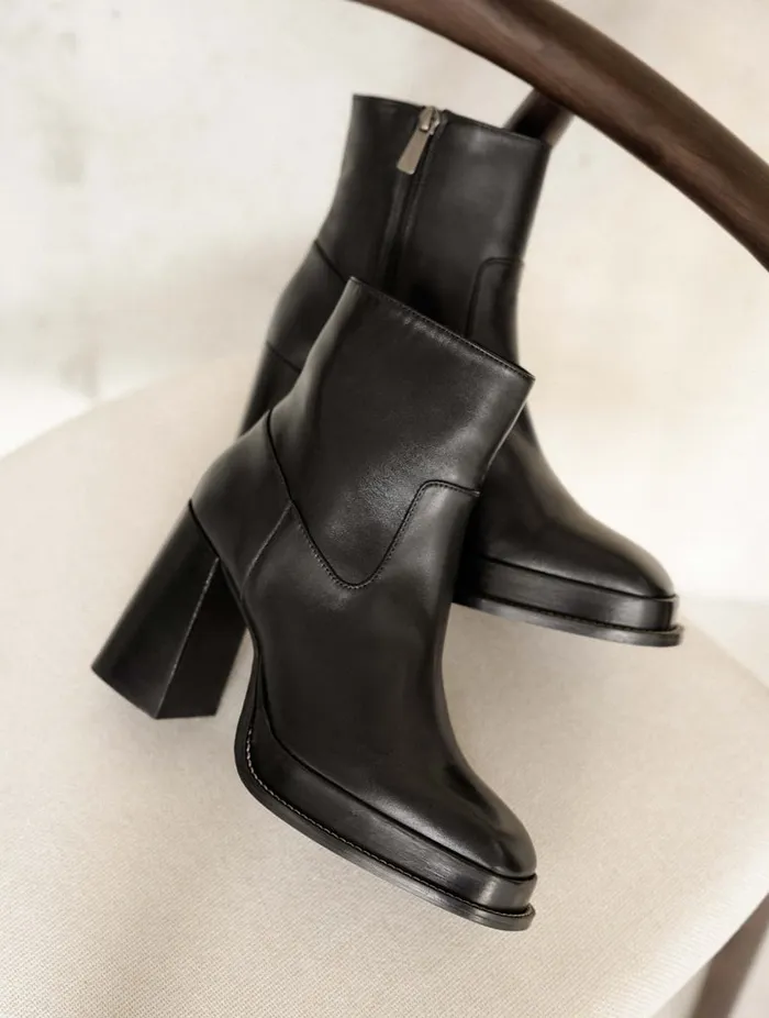 Marnie Passion Black Women Bobbies Ankle Boots