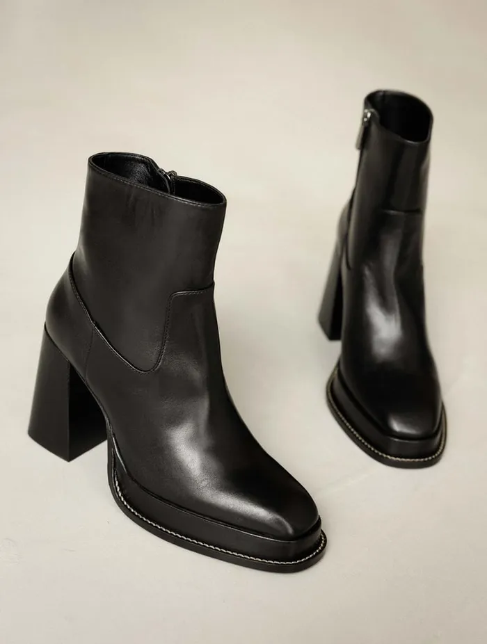 Marnie Passion Black Women Bobbies Ankle Boots