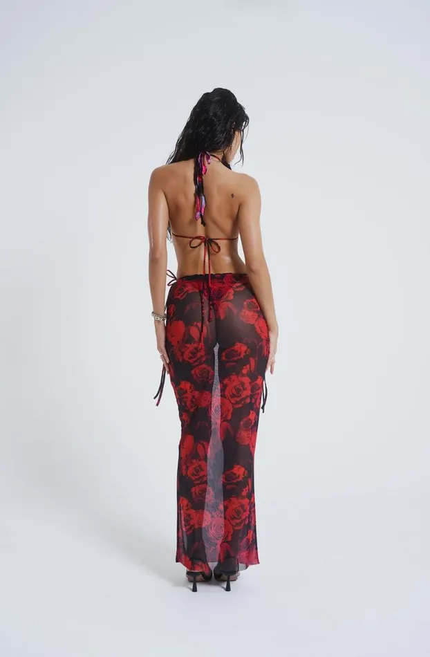 Maxi Skirts Women Jaded London Selene Mesh Maxi Skirt