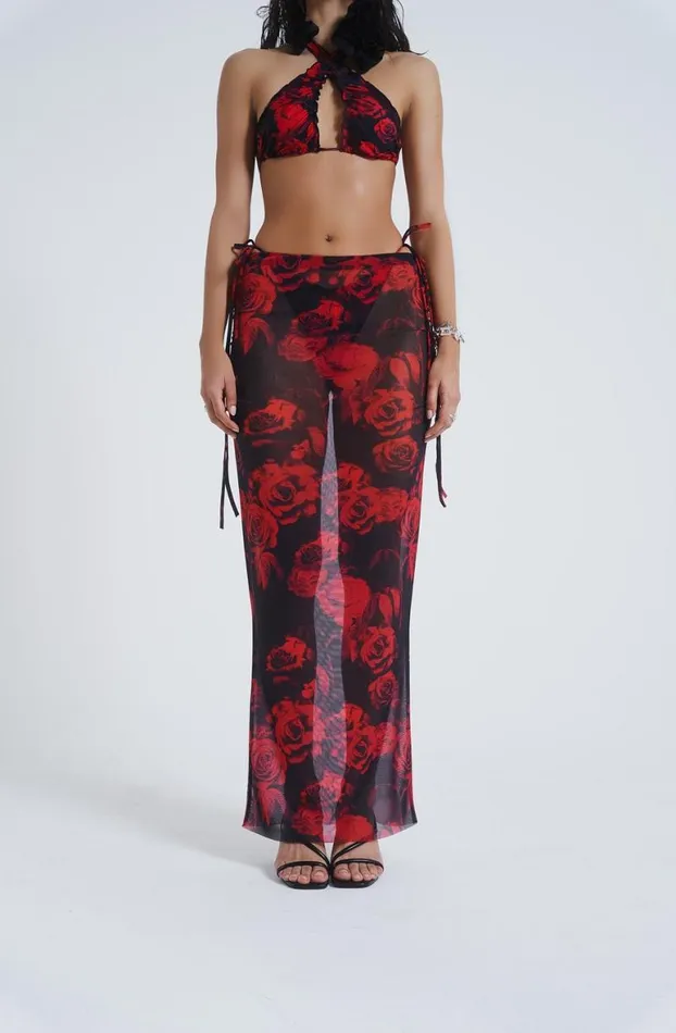 Maxi Skirts Women Jaded London Selene Mesh Maxi Skirt